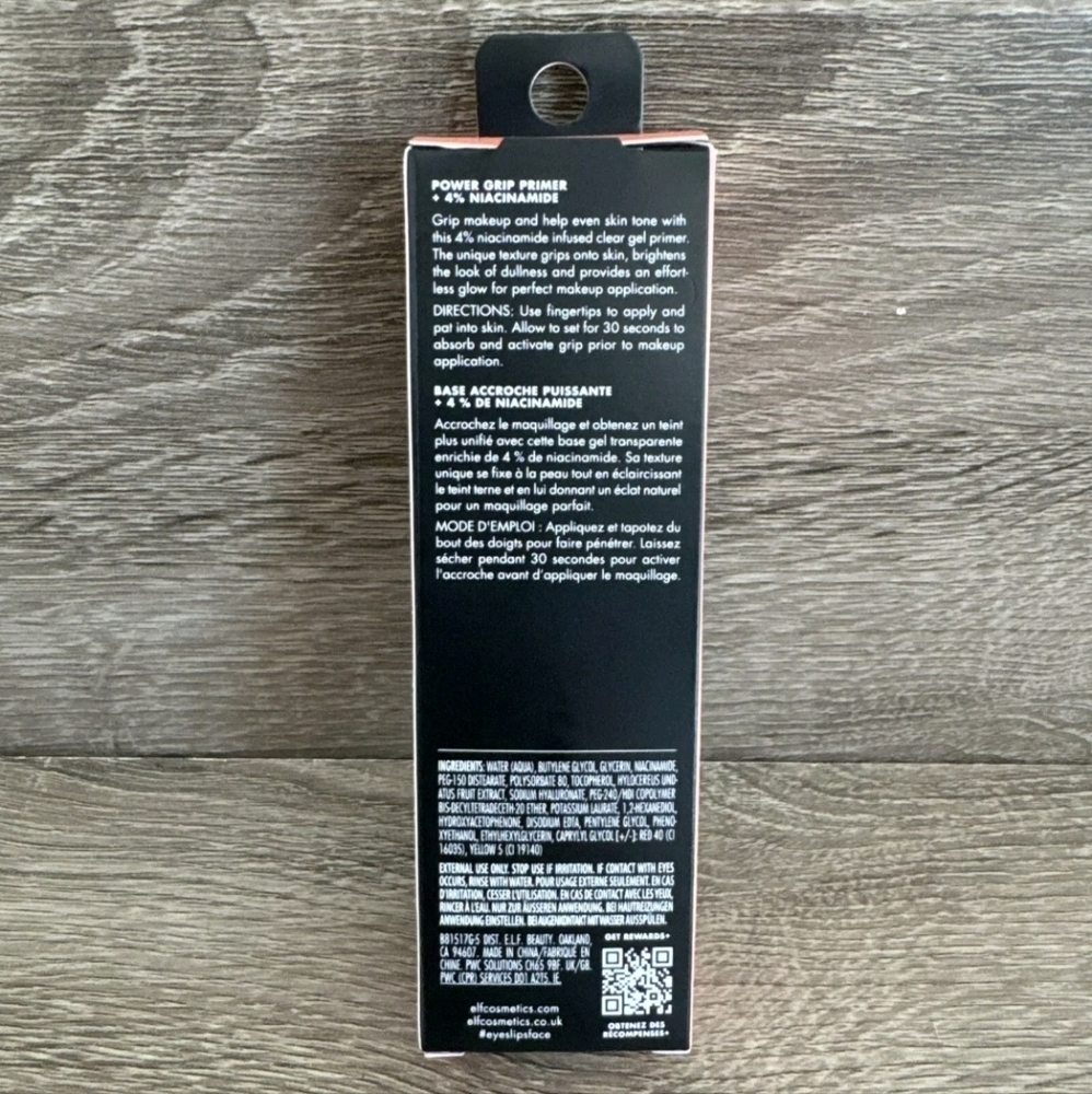 ELF Power Grip Primer +4% Niacinamide Gel based face primer 0.8 fl Oz Full NIB - Picture 2 of 2